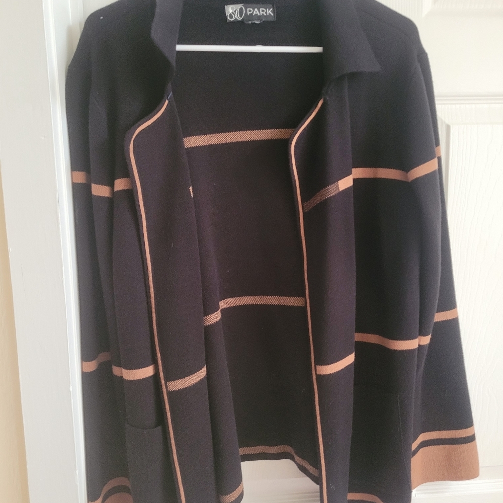Black and Brown Women's Cardigan Sweater